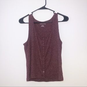 Maroon tank crop top